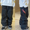 Women's John Snow ChillTrack Oversize Baggy Snowboard Pants Cargo Denim Jeans