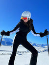 Women's Gsou Snow Classic Faux-Fur Trim Flare Dawn Ski Jumpsuit
