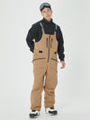 Men's Mountain Freerider Swag Cargo Snowboard Bib Overalls Baggy Snow Pants