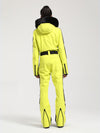 Women's Gsou Snow Classic Faux-Fur Trim Dawn One Piece Snowsuit