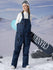 Women's PowderQueen Snow Adventure Bibs Denim Snow Pants