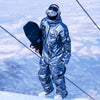 Men's PINGUP Nasa Winter Mountain Space exploration One Piece Snowboard Suits