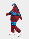 Dawnski Women's Street Style Plaid Snow Suits