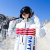 Men's PINGUP Nasa Space Station One Piece Snowboard Suits Ski Jumpsuit