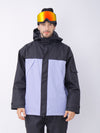 Men's Dawnski Alpine Ranger Colorblock Hooded Snowboard Jacket