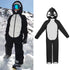 Phibee Boy & Girls Unisex Waterproof Winter Penguin Animal Friendly One Piece Snowsuits 