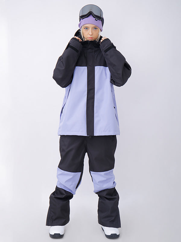 Women's Dawnski Alpine Ranger Colorblock Reflective Snow Suits | Dawnski