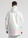Men's Gsou Snow Neon Holographic Cargo Snowboard Coats
