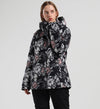 Women's SMN Mountain Aventure Fashion Print Waterproof Snowboard Jacket