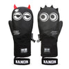 Women's Nandn Minions Leather Snowboard Gloves Winter Mittens
