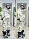 Men's John Snow Unisex Snow Addict Street Fashion Two Pieces Winter Snowsuit