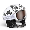 Luckyboo Kids Unisex Cute Animal Ski Helmet & Goggle Set