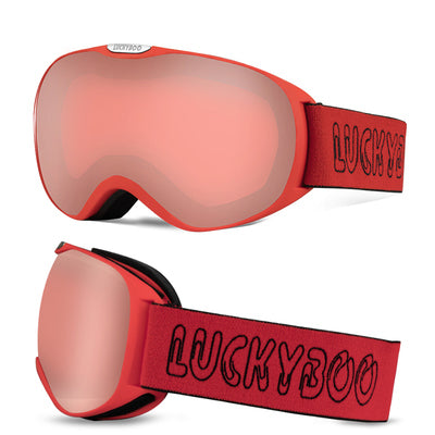 Luckyboo Unisex Premium Wide View Snowboard Goggles for Toddler