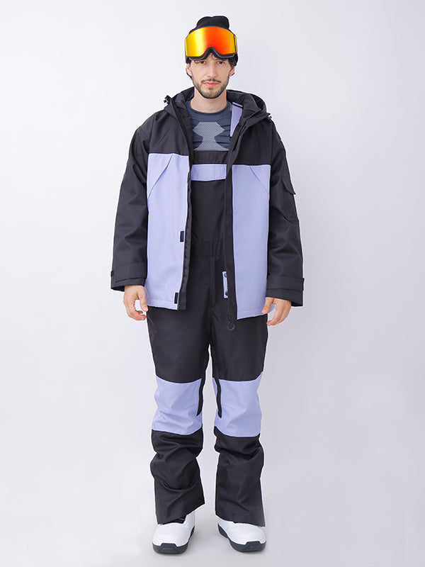 Men's Dawnski Alpine Ranger Snow Jacket & Bibs Colorblock Snowsuits