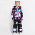 Boy & Girls Unisex Waterproof Colorful Winter Cuty Ski Suit One Piece Snowsuits