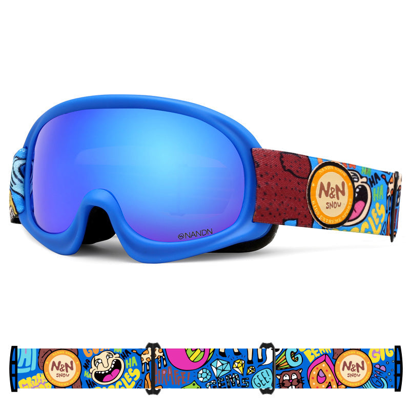 Kids Nandn Unisex Tracker Fashion Ski Goggles Package