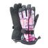 Women's Pink Secret Waterproof Snowboard Gloves - snowverb